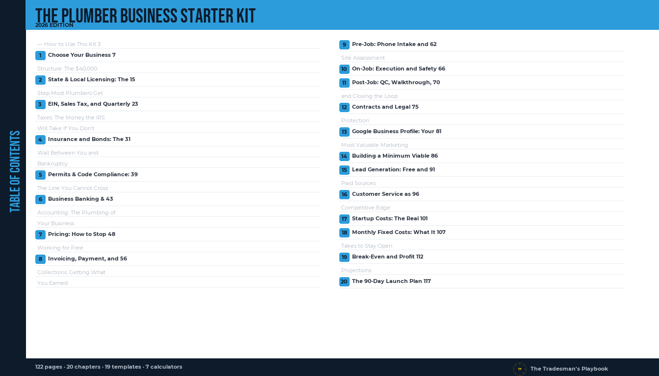 Table of contents
