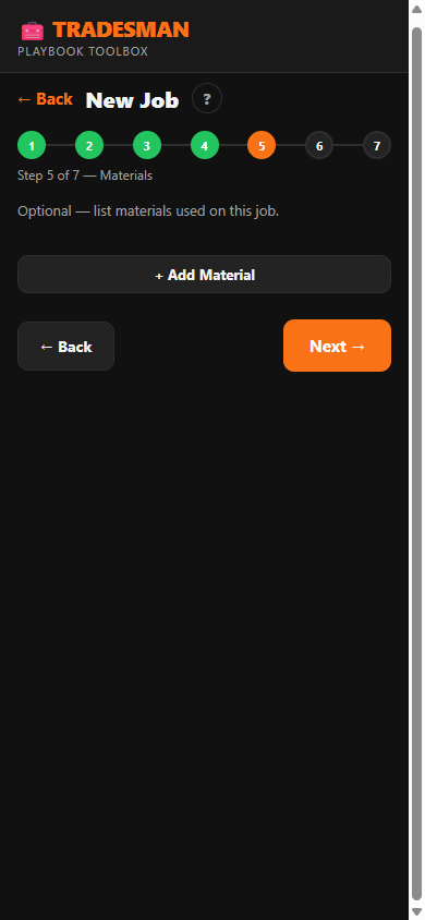 Step 5 — Materials