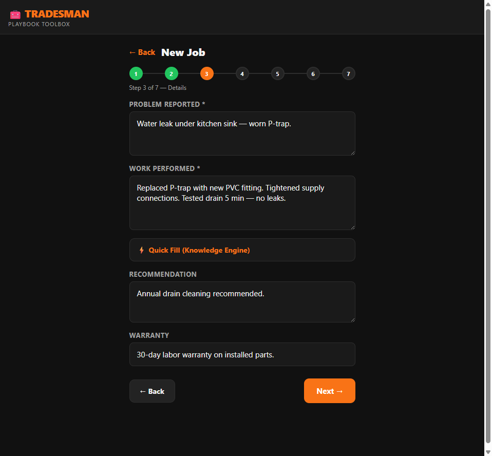 Step 3 — Job Details